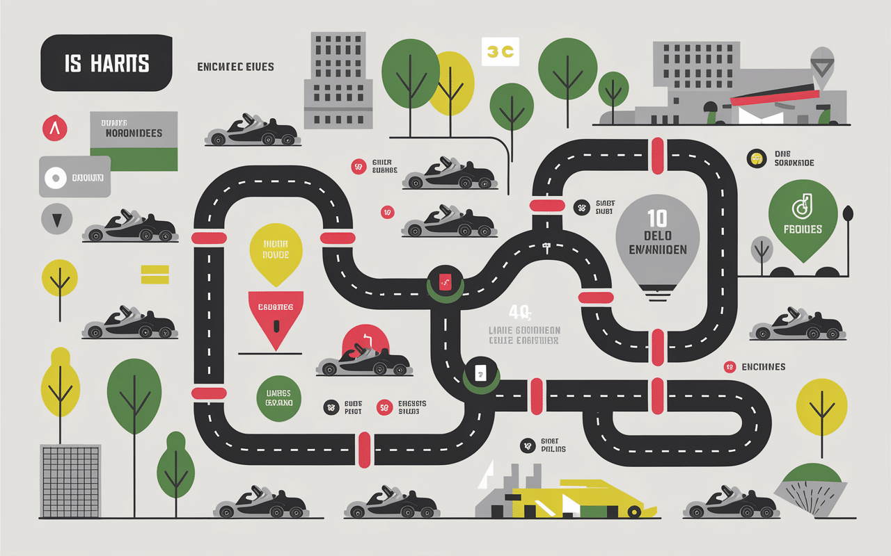 Carte circuits karting autour de Thiais