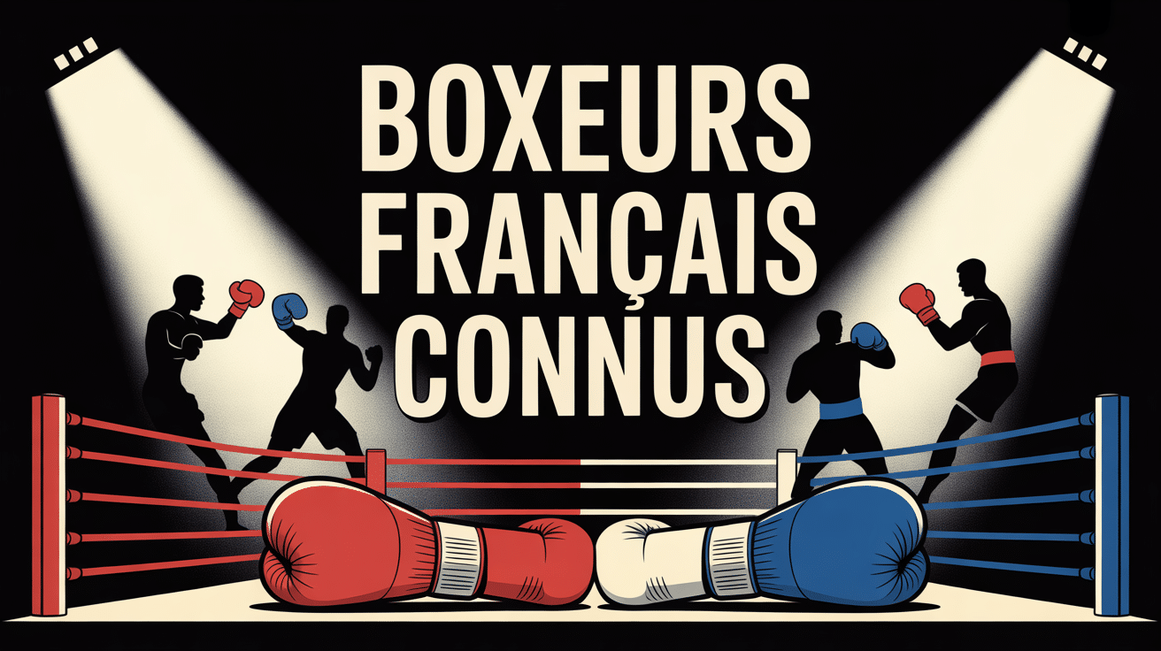 Illustration boxeur français stylisée