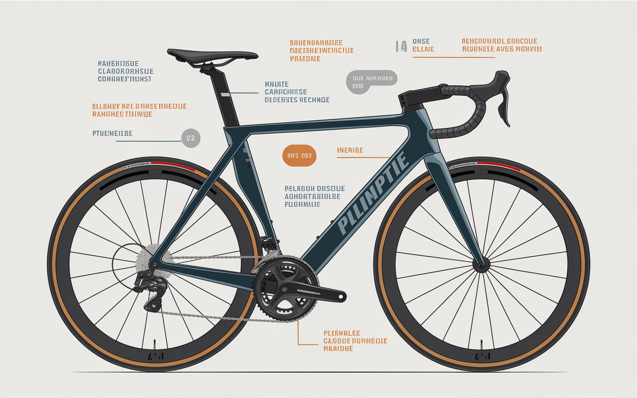Vue technique vélo elliptique pliable