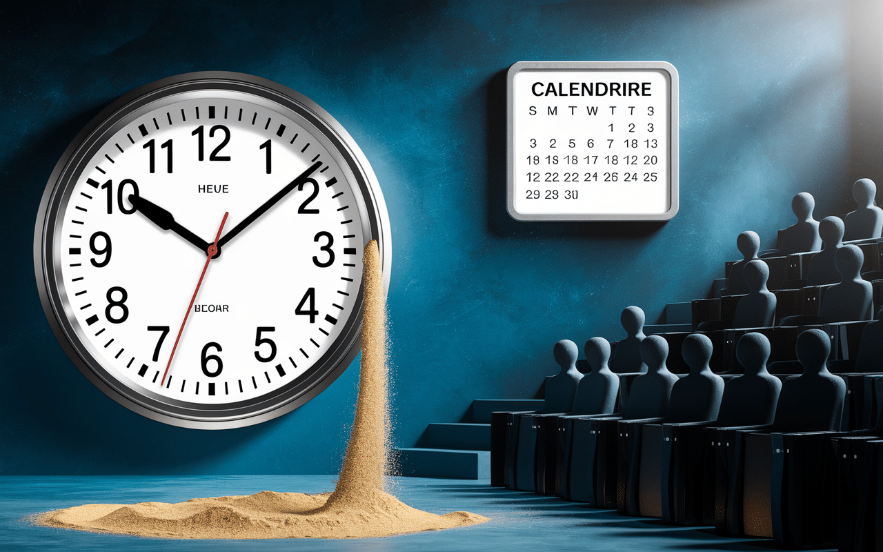 Temps réel match hockey sablier