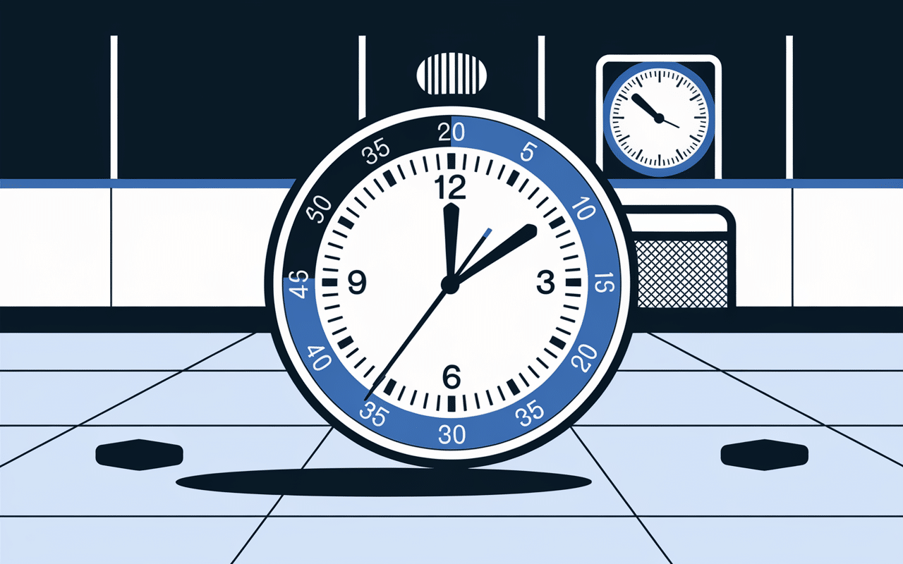 Horloge stylisée 20 minutes