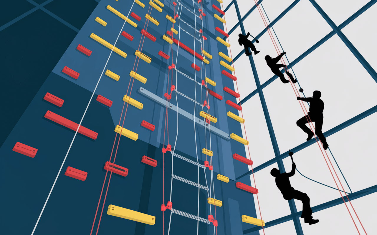 Mur d'escalade Climbing District Saint-Lazare avec équipements