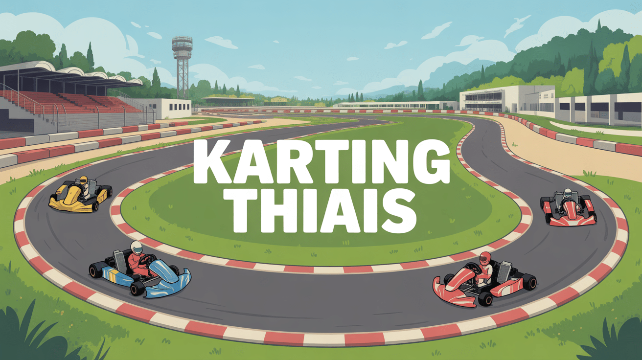 Vue aérienne circuit karting Thiais
