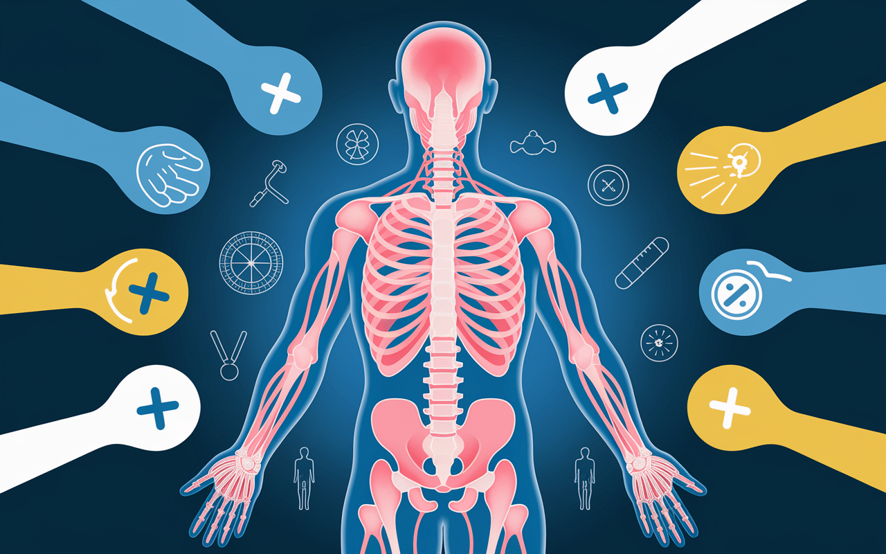 Silhouette humaine et mains