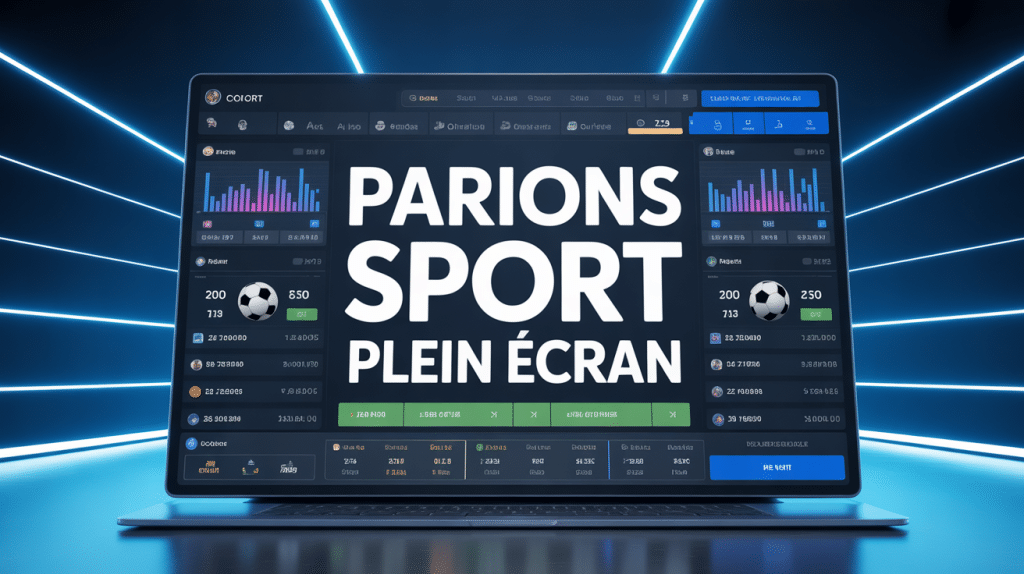 Interface immersive de parions sport plein écran