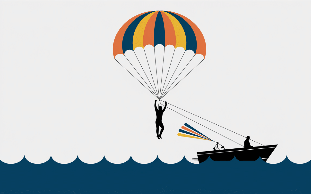 Schéma parachute ascensionnel