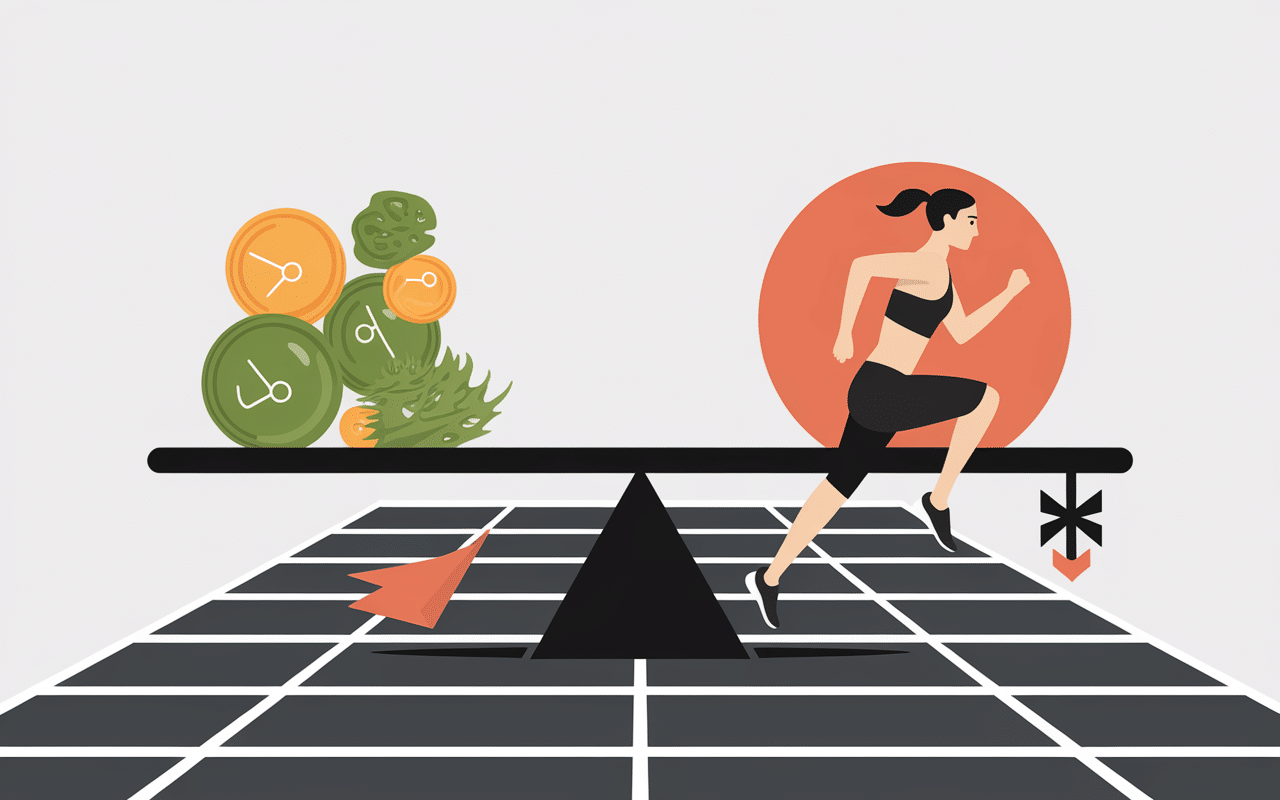 Schéma perte de poids tapis de course