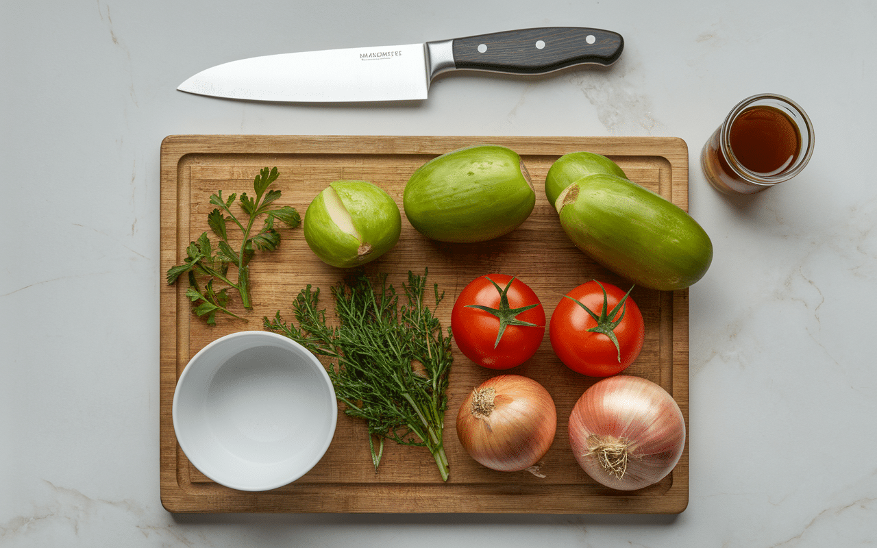 Ingrédients frais pour soupe brûle-graisse