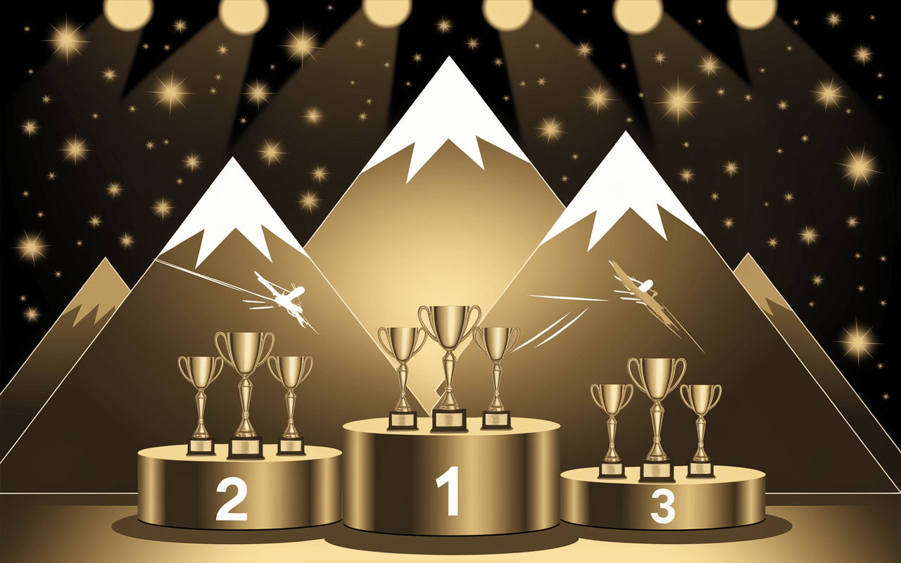 Records vitesse wingsuit podium