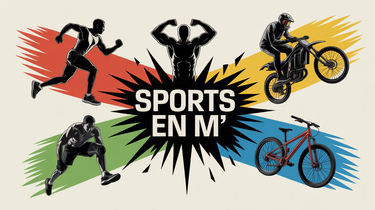 Collage dynamique de sports en M