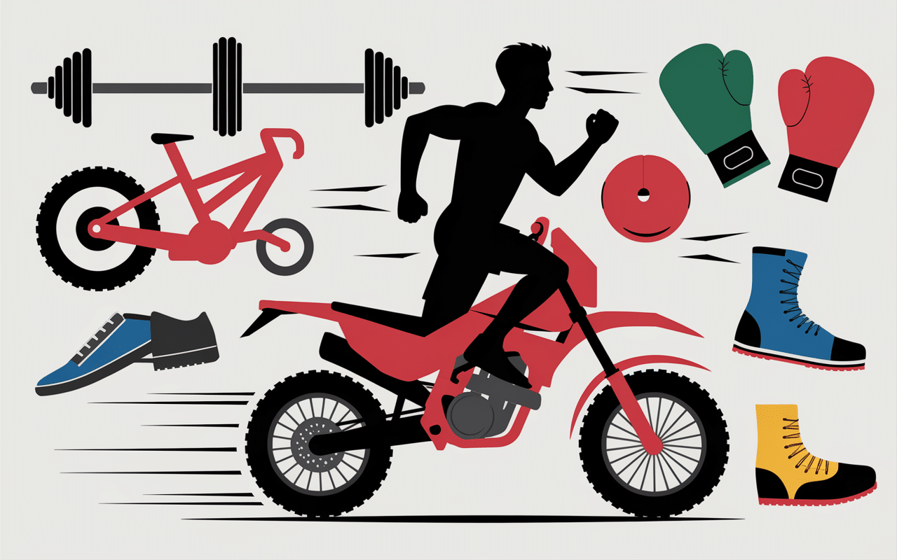 Montage de sports populaires en M