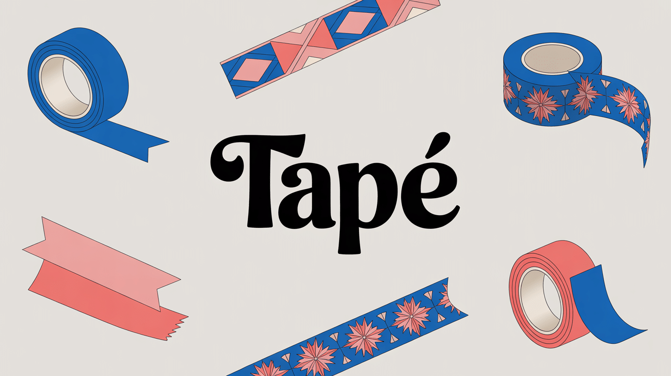 Collection tape tapes colorés