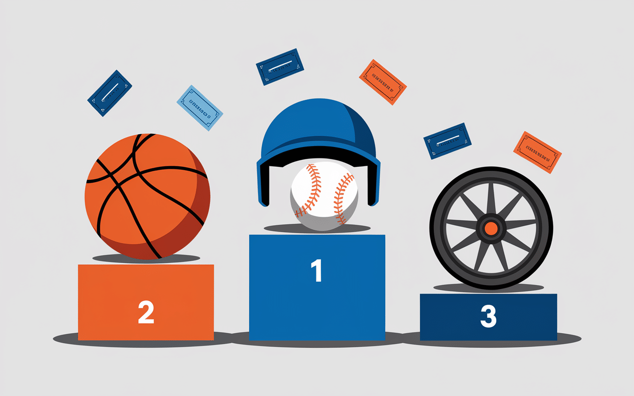 Podium équipement sportif et richesses