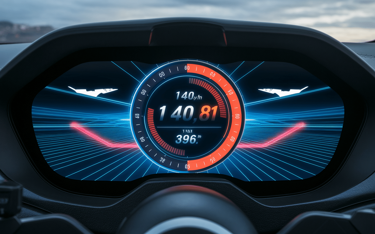 Tableau futuriste vitesse wingsuit