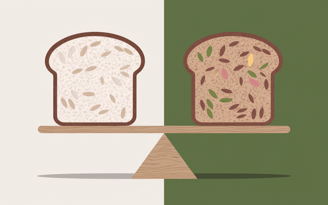 quel est le meilleur pain pour la sante comparaison pain blanc et pain complet