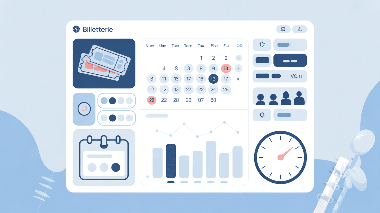Interface billetterie JO étapes clés