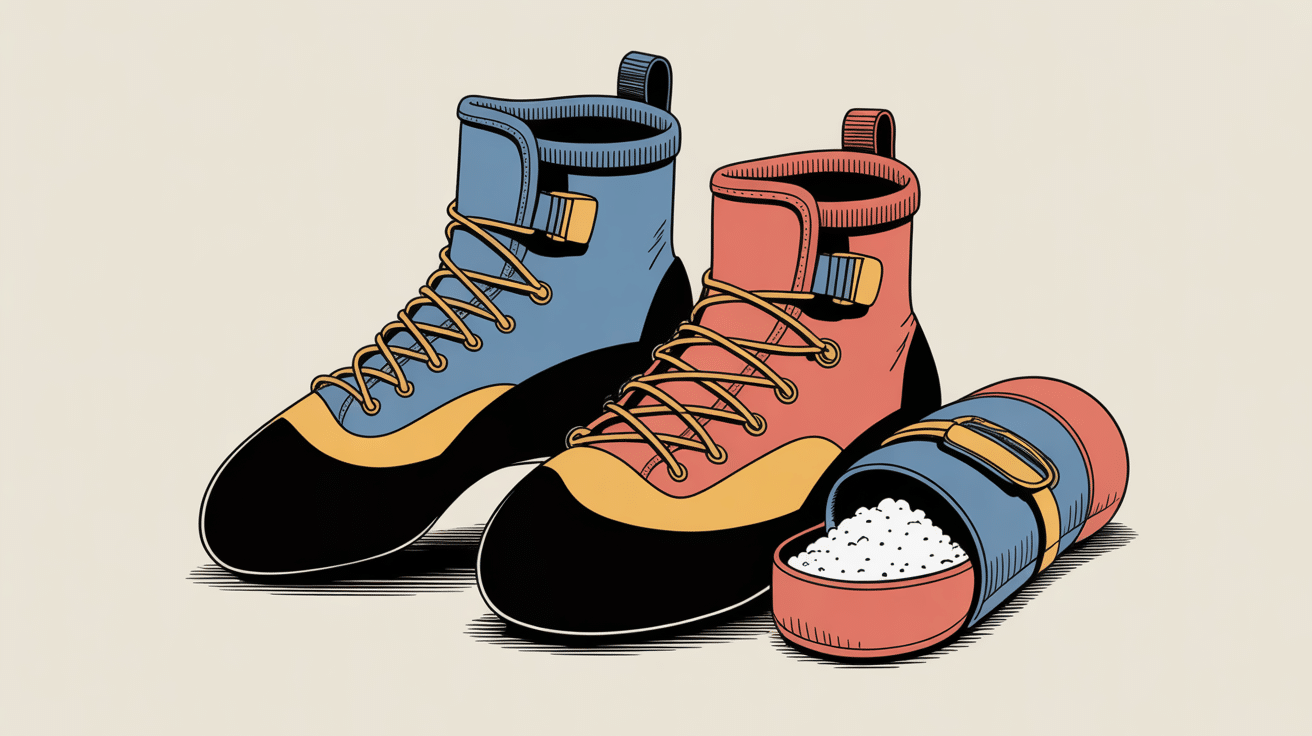 Équipement de base bloc escalade débutant