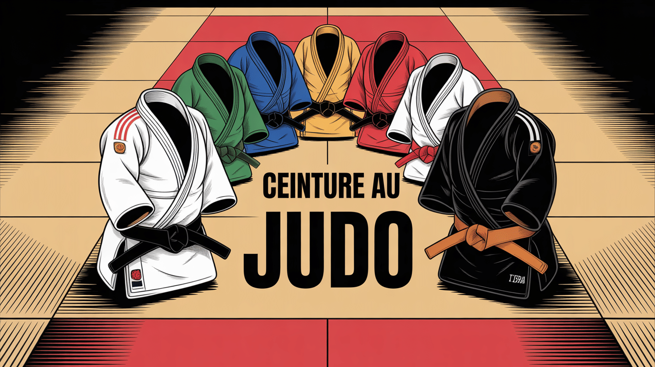 Ceinture au judo progression du blanc au noir