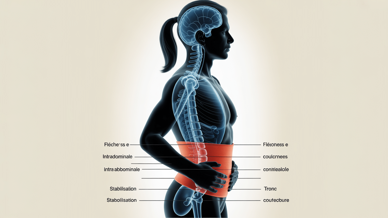 Schéma ceinture de force maintien tronc
