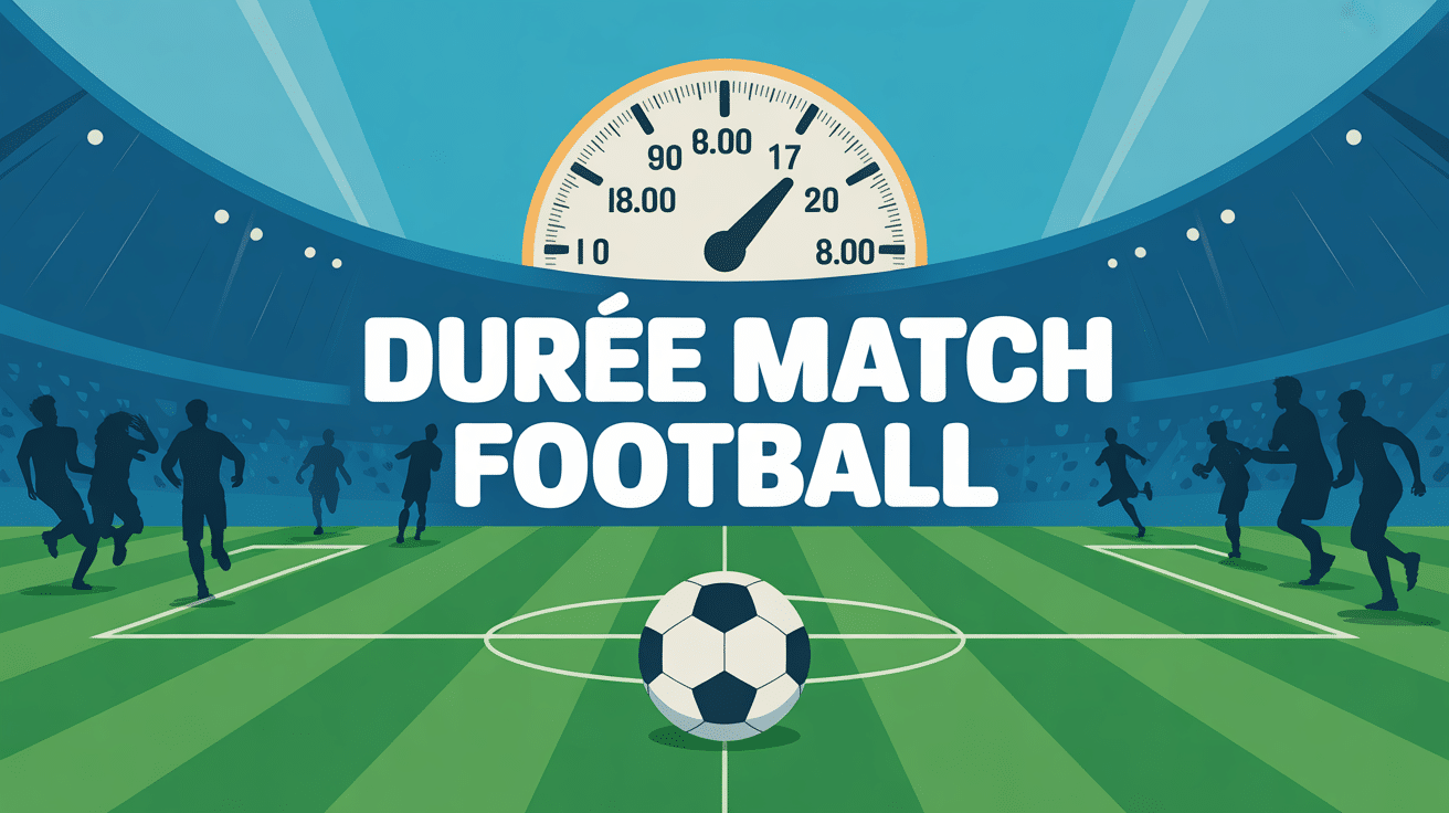 combien de temps dure un match de foot illustration stade