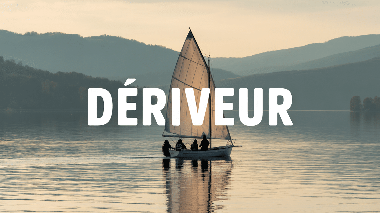 Image deriveur voilier sur lac ensoleillé