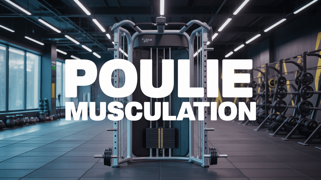 station poulie musculation moderne salle de sport