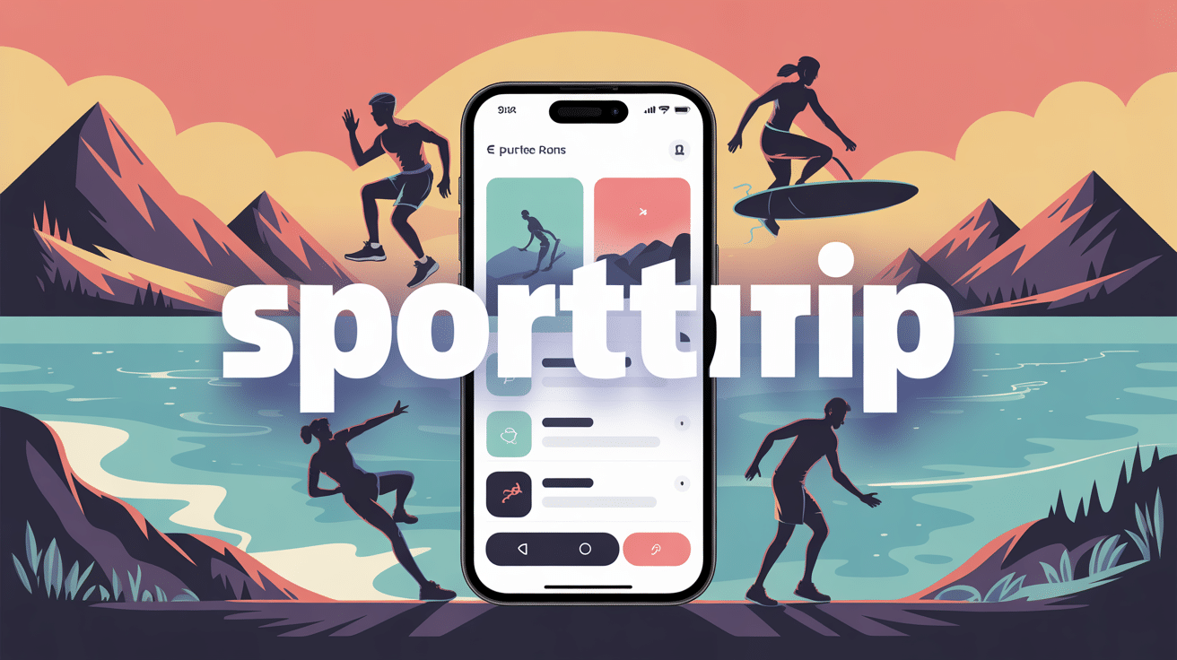 Image principale sportrip silhouettes sportifs smartphone
