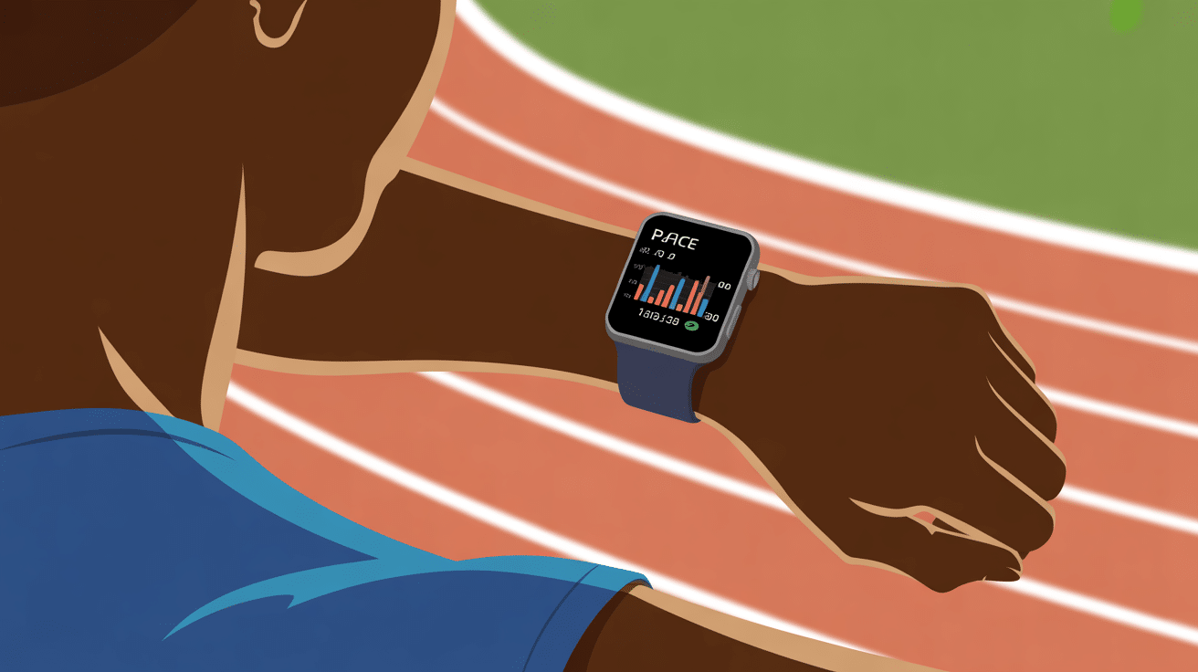 Coureur consultant tableau allure pour progression