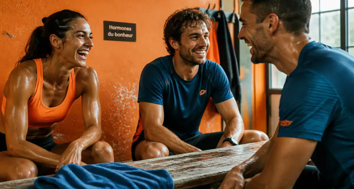 hormone du bonheur sport jeunes adultes vestiaire