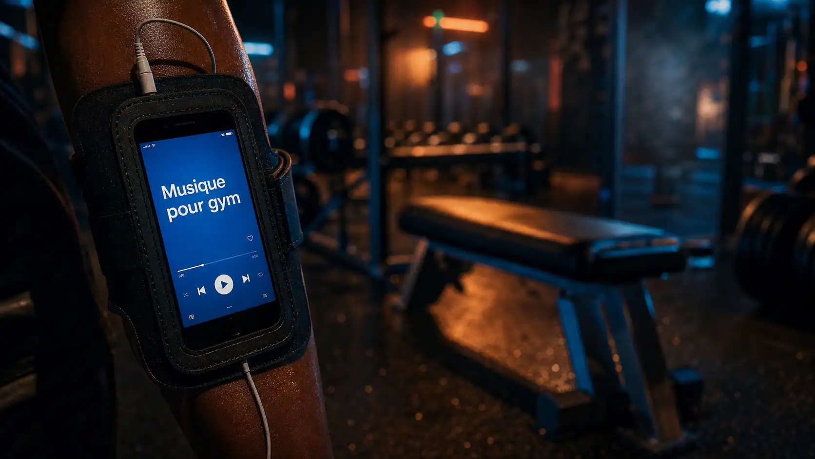 Musique pour gym 130 BPM au brassard en salle de sport