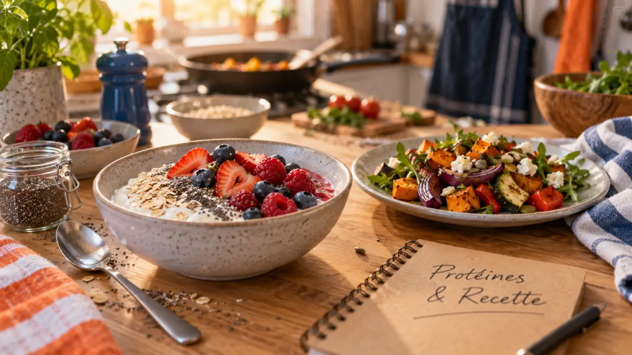 Recette riche en proteine musculation : bowl skyr aux fruits rouges